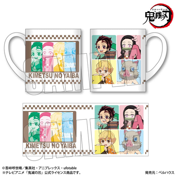 『鬼滅の刃』マグカップ アルファベットver. 炭治郎&禰豆子&善逸&伊之助