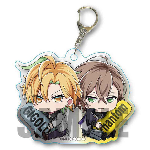 『ヒプノシスマイク -Division Rap Battle-』ぎゅぎゅっとちょいデカアクリルキーホルダー ペア柄ver. 伊弉冉一二三&夢野幻太郎