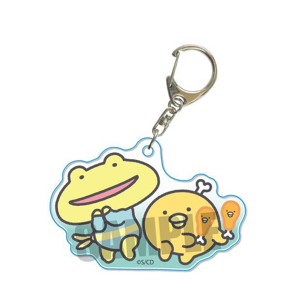 『チキップダンサーズ』アクリルキーホルダー / ほねチキン&スキップガエル先生