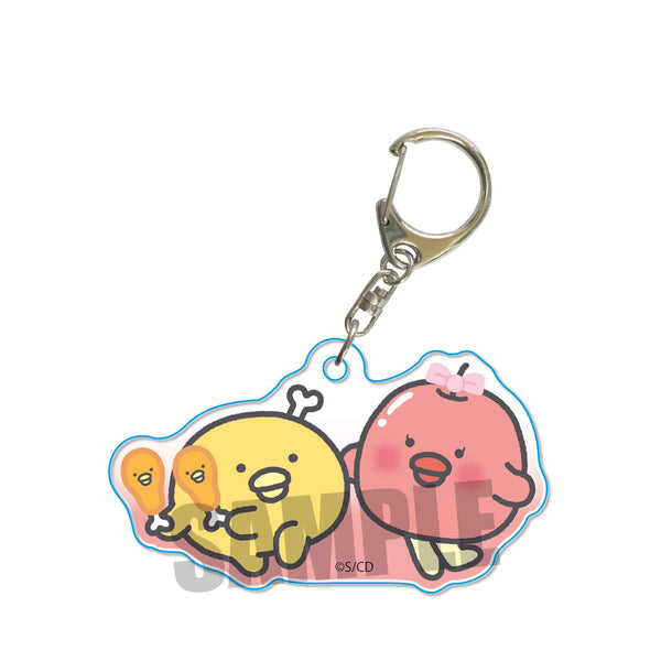 『チキップダンサーズ』アクリルキーホルダー / ほねチキン&りんごあめ