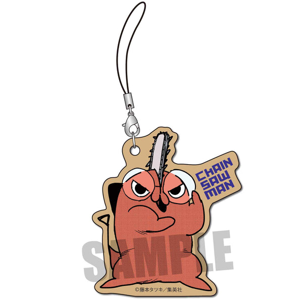 『チェンソーマン』ポチタ木札ストラップ (ブルー)