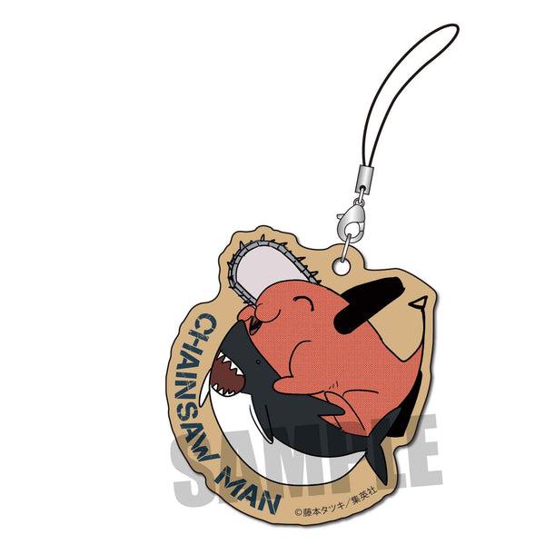 『チェンソーマン』ポチタ木札ストラップ (グレー)