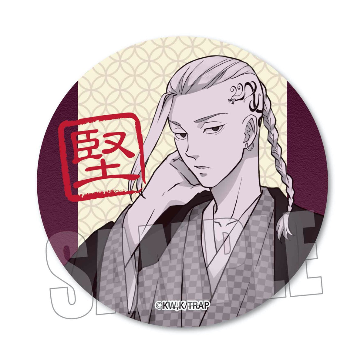 再販】『東京リベンジャーズ』龍宮寺 堅 ビジュアル缶バッジ (和服ver