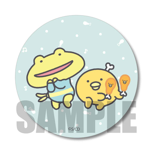 『チキップダンサーズ』缶バッジ / ほねチキン&スキップガエル先生