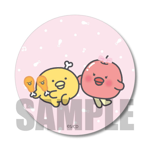 『チキップダンサーズ』缶バッジ / ほねチキン&りんごあめ