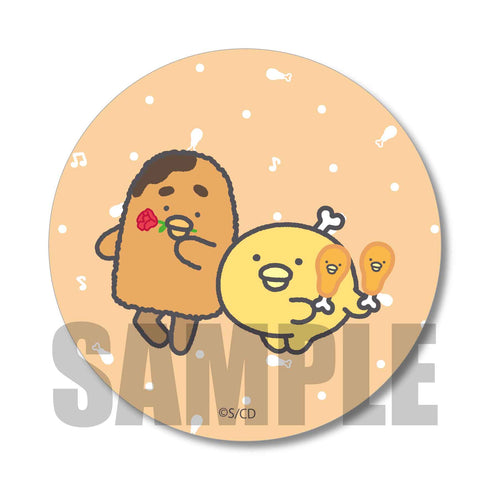 『チキップダンサーズ』缶バッジ / ほねチキン&くしかつ