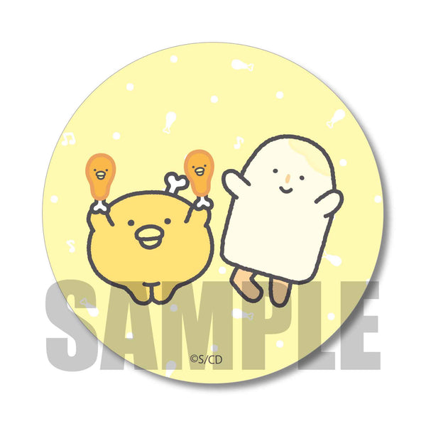 『チキップダンサーズ』缶バッジ / ほねチキン&ぎゅうにゅうアイス