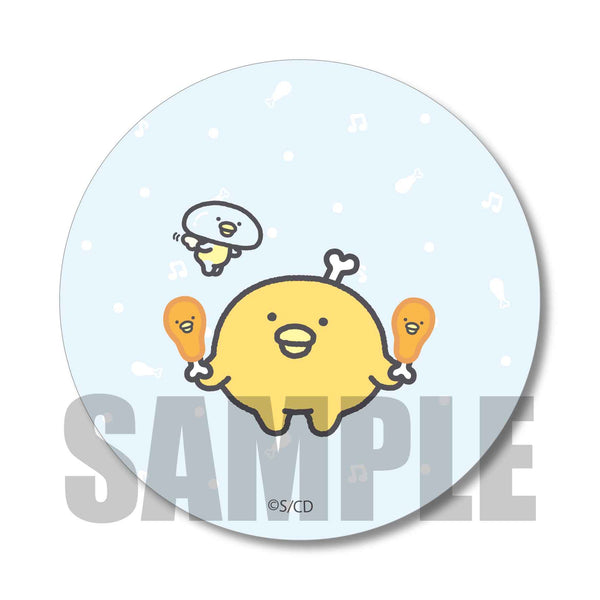 『チキップダンサーズ』缶バッジ / ほねチキン&水と油のようせい