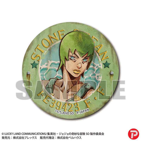 『ジョジョの奇妙な冒険 ストーンオーシャン』レトロ看板缶バッジ / F・F