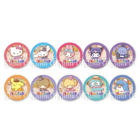 『サンリオキャラクターズ』トレーディング缶バッジ ミラクルマッチ BOX