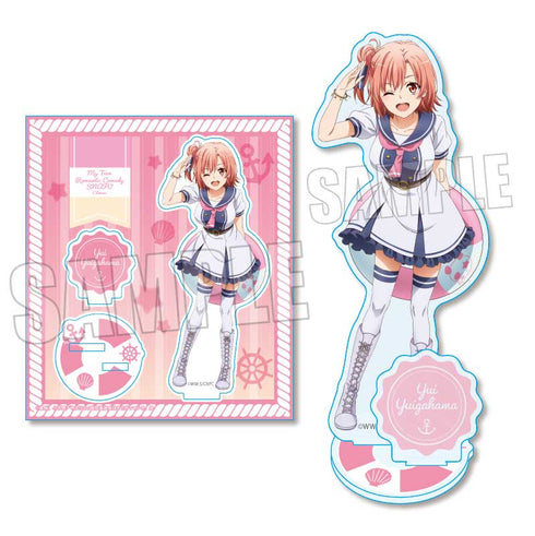 『やはり俺の青春ラブコメはまちがっている。完』アクリルスタンド 由比ヶ浜結衣 マリンセーラーver.