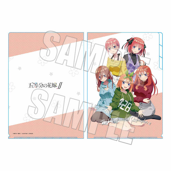 『五等分の花嫁∬』クリアファイル3ポケット/集合A ひざまくらver.