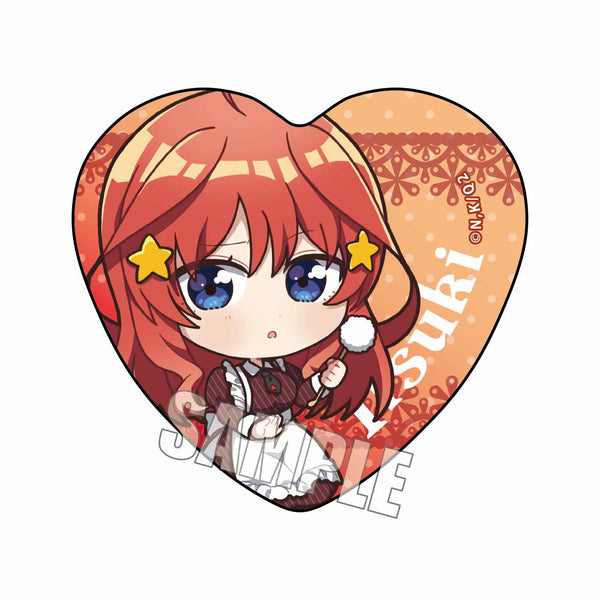 『五等分の花嫁∬』ハート缶バッジ/中野五月 ひざまくらver.
