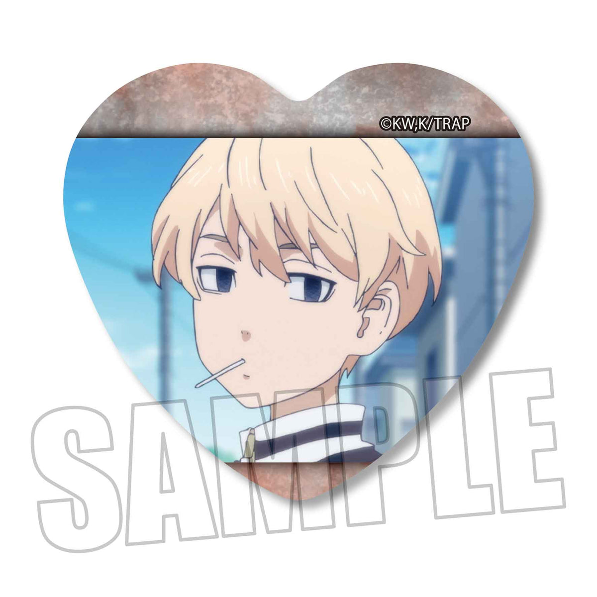 東京リベンジャーズ』メモリーズハート缶バッジ / P 佐野 万次郎