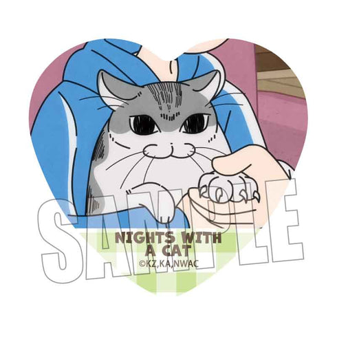『夜は猫といっしょ』トレーディングハート缶バッジ BOX