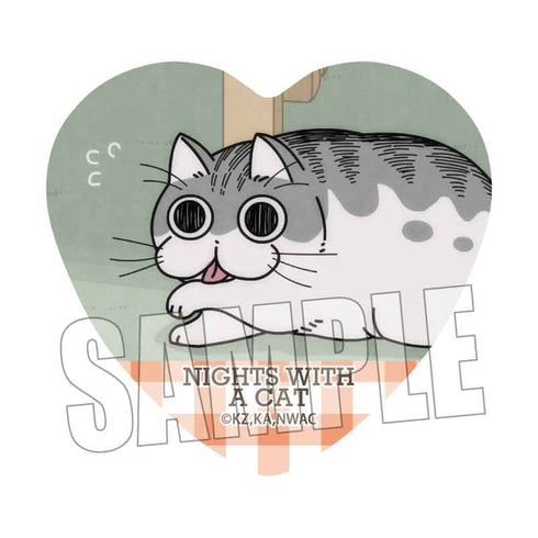 『夜は猫といっしょ』トレーディングハート缶バッジ BOX