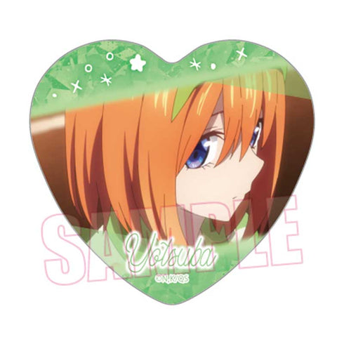 『五等分の花嫁∽』 メモリーズハート缶バッジ/中野 四葉B