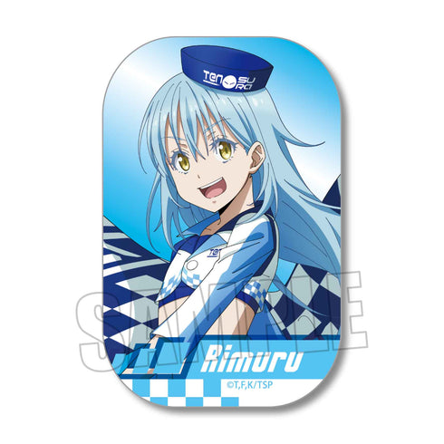 『転生したらスライムだった件』スクエア缶バッジ/リムル レーシングver.