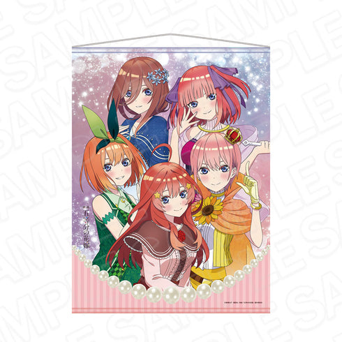 映画『五等分の花嫁』描き下ろし B2タペストリー 五つ子集合(タロットver)