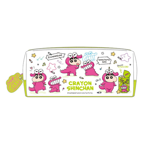 『クレヨンしんちゃん』ラバーチャーム付きダブルファスナーペンポーチ らくがき/チョコビ