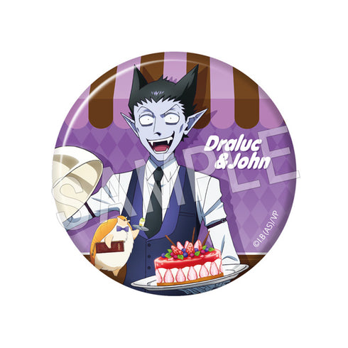『吸血鬼すぐ死ぬ』缶バッジ カフェver. ドラルク&ジョン