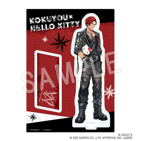 『ブラックスター -Theater Starless- ×サンリオキャラクターズ』アクリルスタンド 黒曜×ハローキティ