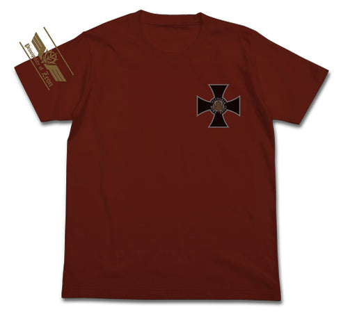 『機動戦士ガンダム』ジオン勲功十字章 Tシャツ BURGUNDY