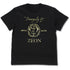 『機動戦士ガンダム』ジオン ヴィンテージ ゴールド Tシャツ BLACK