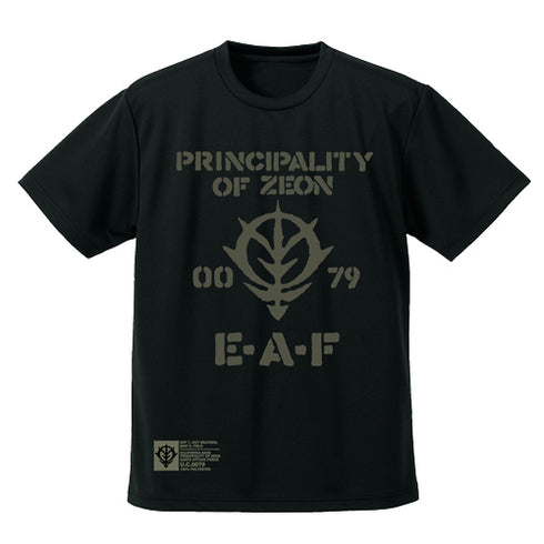 『機動戦士ガンダム』ジオン地球方面軍 ドライTシャツ BLACK