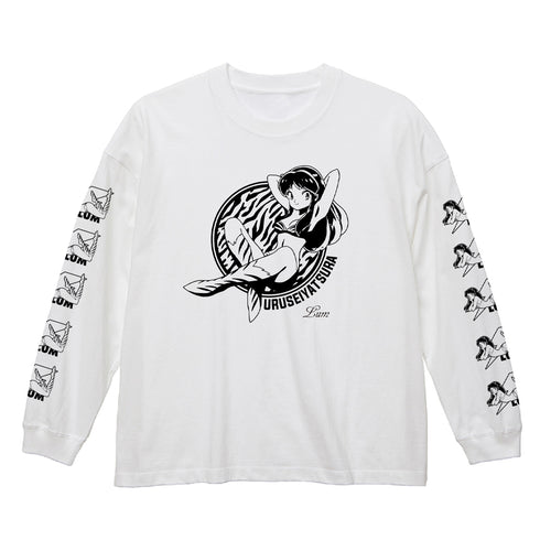 『うる星やつら』ラム ビッグシルエットロングスリーブTシャツ WHITE