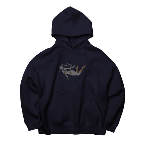 『うる星やつら』ビッグシルエットプルオーバーパーカー NAVY