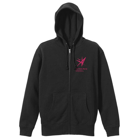 『ヘブンバーンズレッド』31A 部隊ロゴ ジップパーカー BLACK