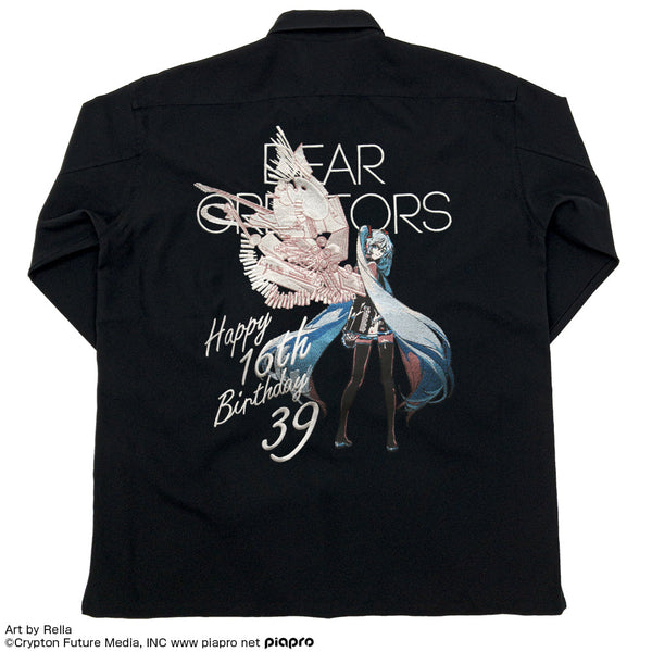 『初音ミクHappy 16th Birthday - Dear Creators -』初音ミク 刺繍シャツ Happy 16th Birthday- Dear Creators - Ver.
