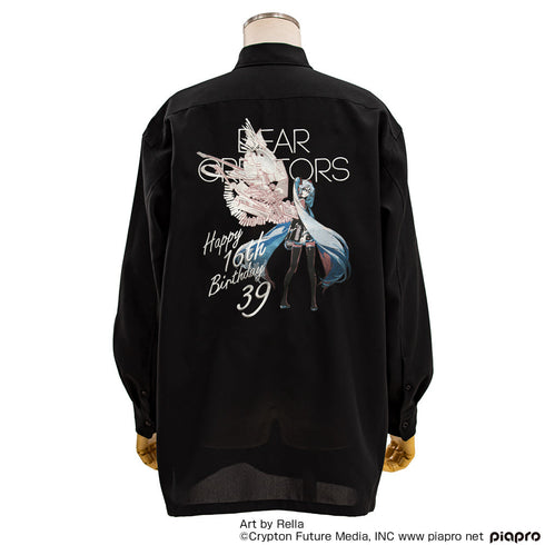 『初音ミクHappy 16th Birthday - Dear Creators -』初音ミク 刺繍シャツ Happy 16th Birthday- Dear Creators - Ver.