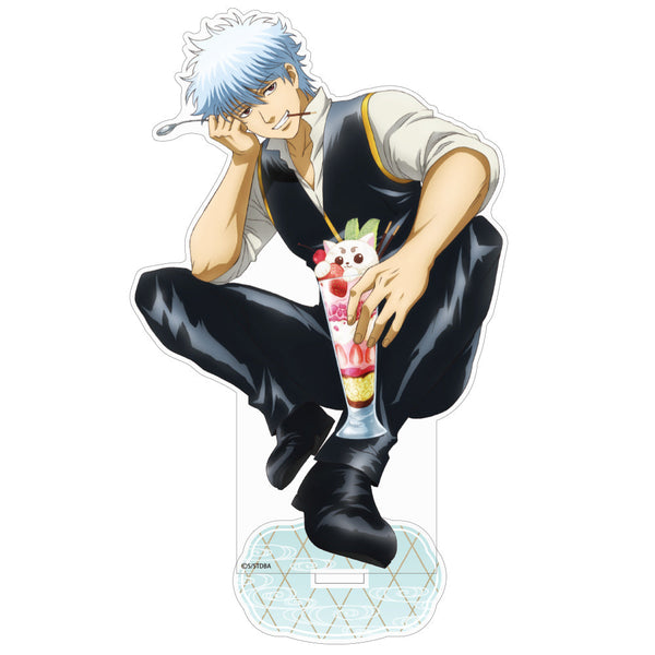 『銀魂』銀さん アクリルスタンド(大)~サボって食う糖分は格別~真選組隊服Ver.