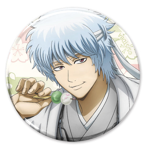 『銀魂.』白夜叉 65mm缶バッジ 桜の花見団子Ver.