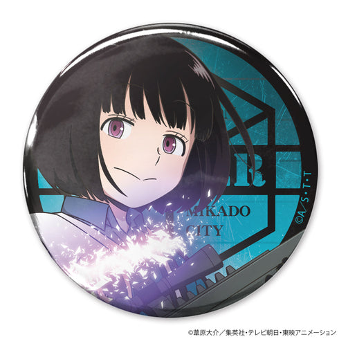 『ワールドトリガー』描き下ろし 雨取千佳 65mm缶バッジ トリガー起動(オン)Ver.