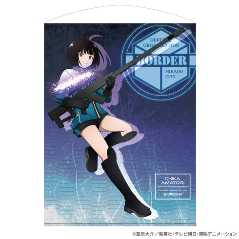 『ワールドトリガー』描き下ろし 雨取千佳 100cmタペストリー トリガー起動(オン)Ver.