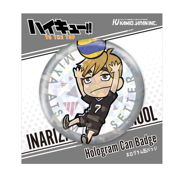 『ハイキュー!!』宮侑 ミニキャラ ホログラム缶バッジ