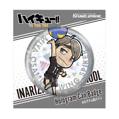 『ハイキュー!!』宮 治 ミニキャラ ホログラム缶バッジ