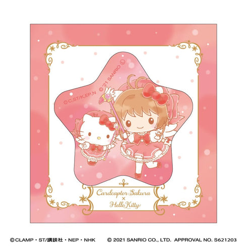『カードキャプターさくら × サンリオキャラクターズ』星型缶バッジ/ハローキティ