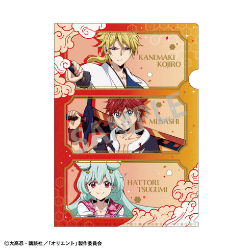 『オリエント』A4シングルクリアファイル/集合 RED