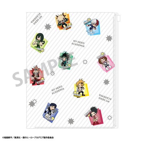 『僕のヒーローアカデミア』ファスナー付6ポケットクリアファイル/ミニキャラ