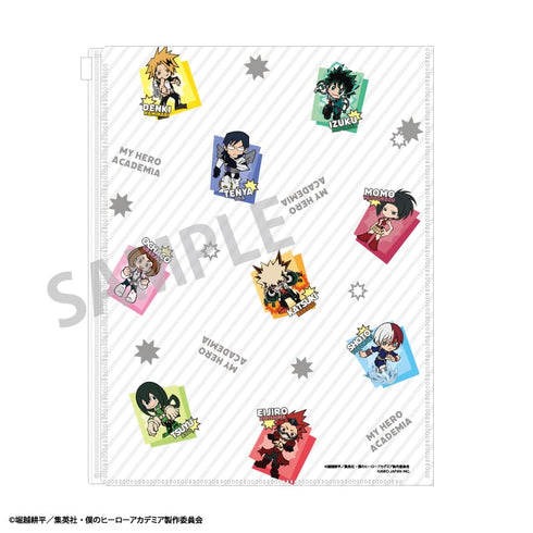 『僕のヒーローアカデミア』ファスナー付6ポケットクリアファイル/ミニキャラ