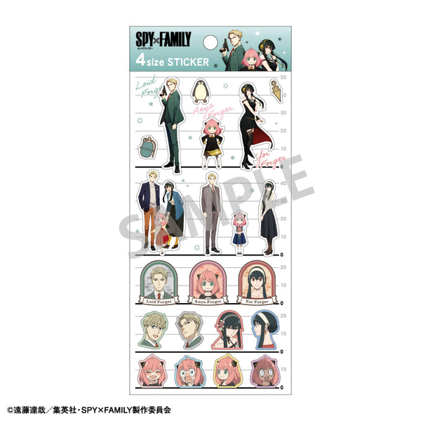 《SPY×FAMILY》4种尺寸贴纸 动画