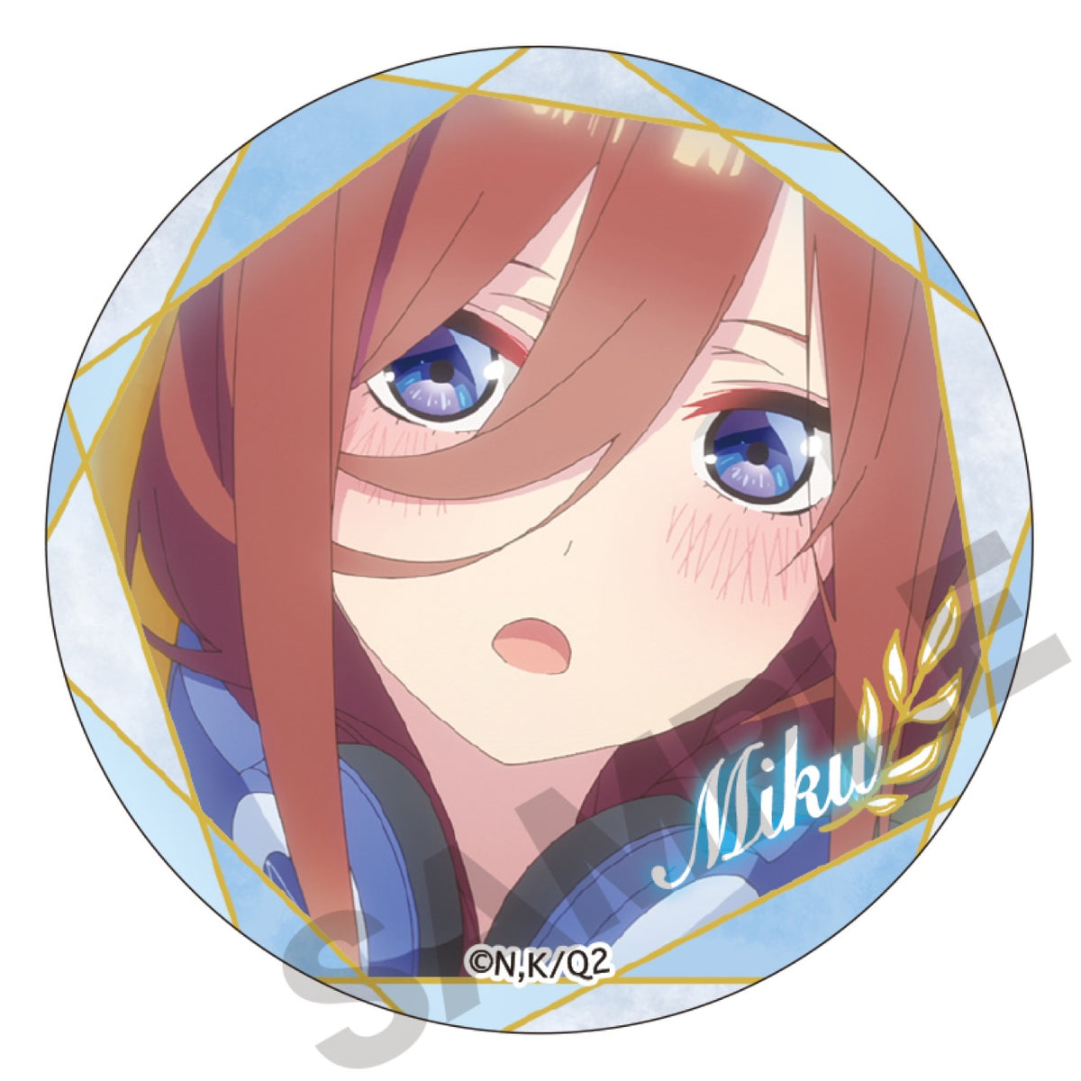 五等分の花嫁∬ 』中野三玖 缶バッジ 水彩フレーム – Anime Store JP