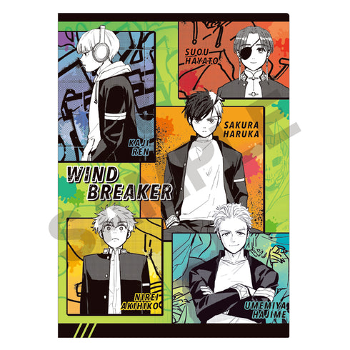 『WIND BREAKER』シングルクリアファイル ボウフウリン カラフル