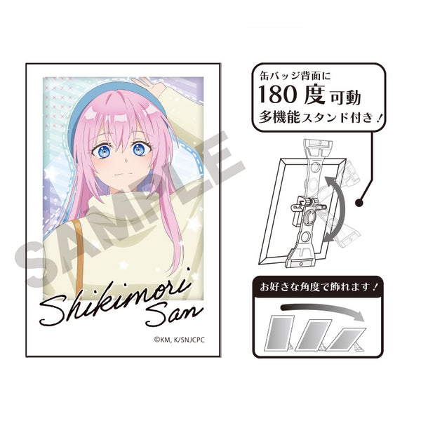 『可愛いだけじゃない式守さん』フォトジェニ缶バッジ 式守さん ブルー