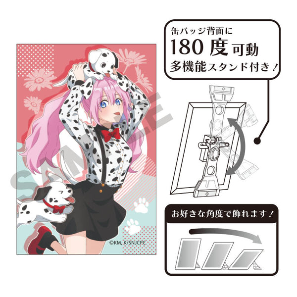 『可愛いだけじゃない式守さん』アート缶バッジ 式守さん イヌ