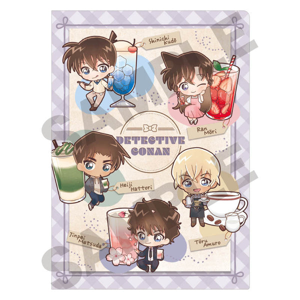 "Detective Conan" Single Clear File - Purple - Character Peko Drink